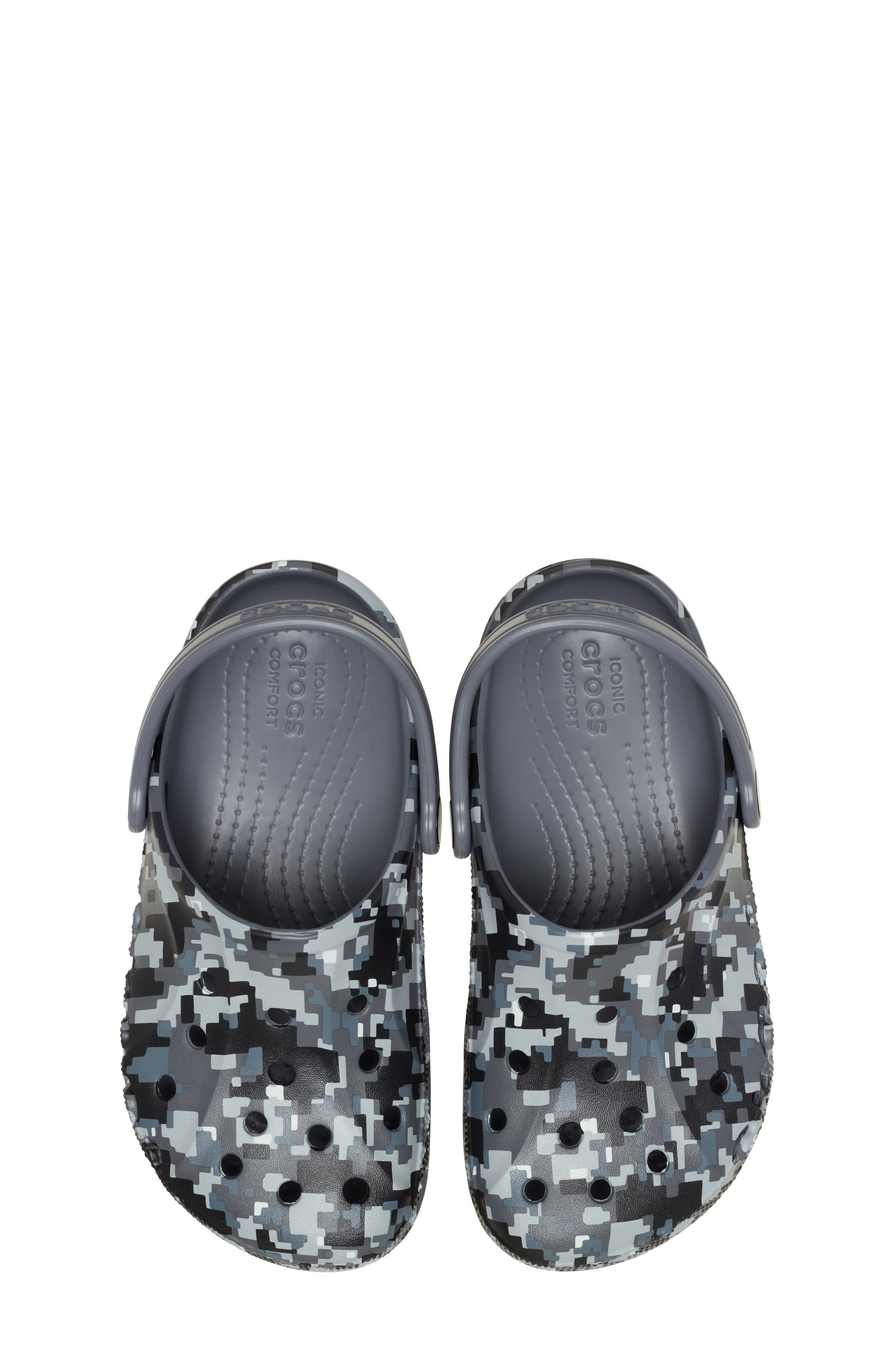 Kids' Baya Print Clog, Alternate, color, CHARCOAL/CHARCOAL