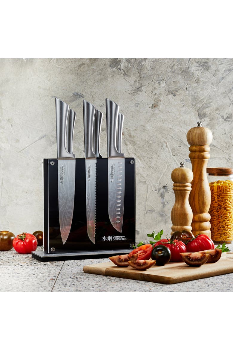Damashiro® Kin 7-Piece Knife Block, Alternate, color, Black