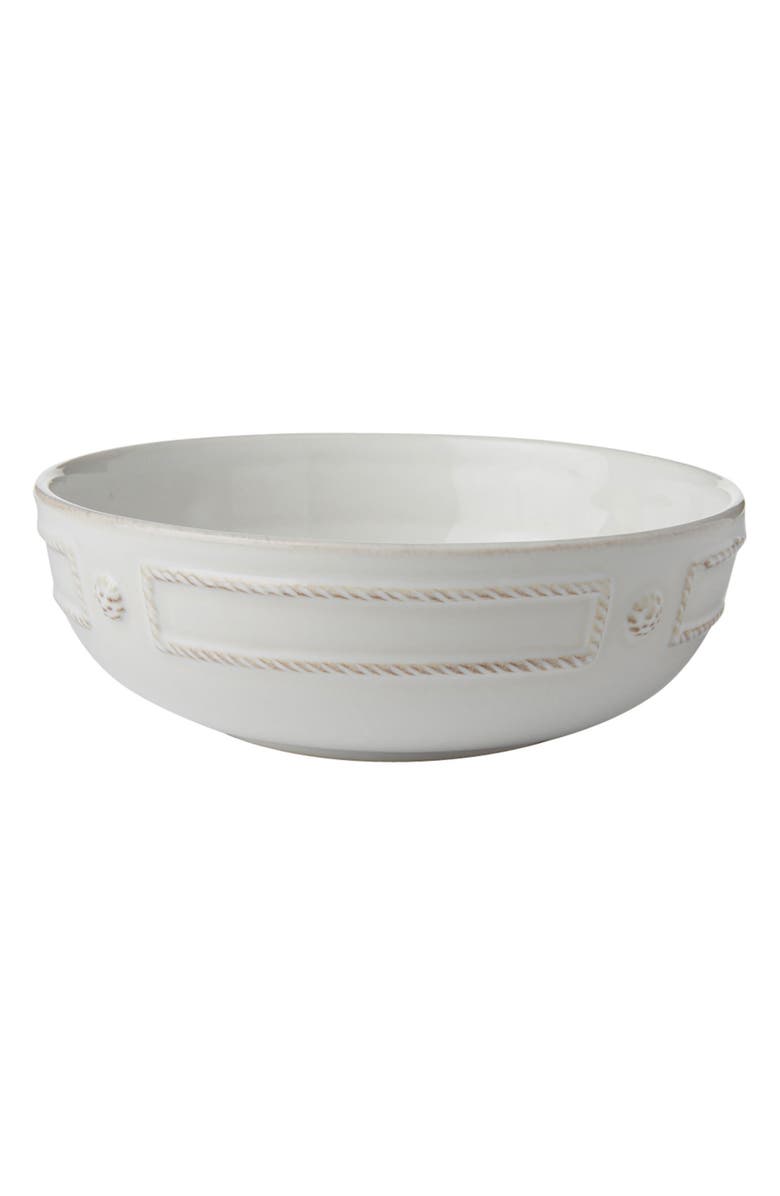 Juliska Berry & Thread Ceramic Coupe Bowl, Main, color, Whitewash