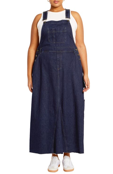 Pinafore Maxi Dress (Plus)
