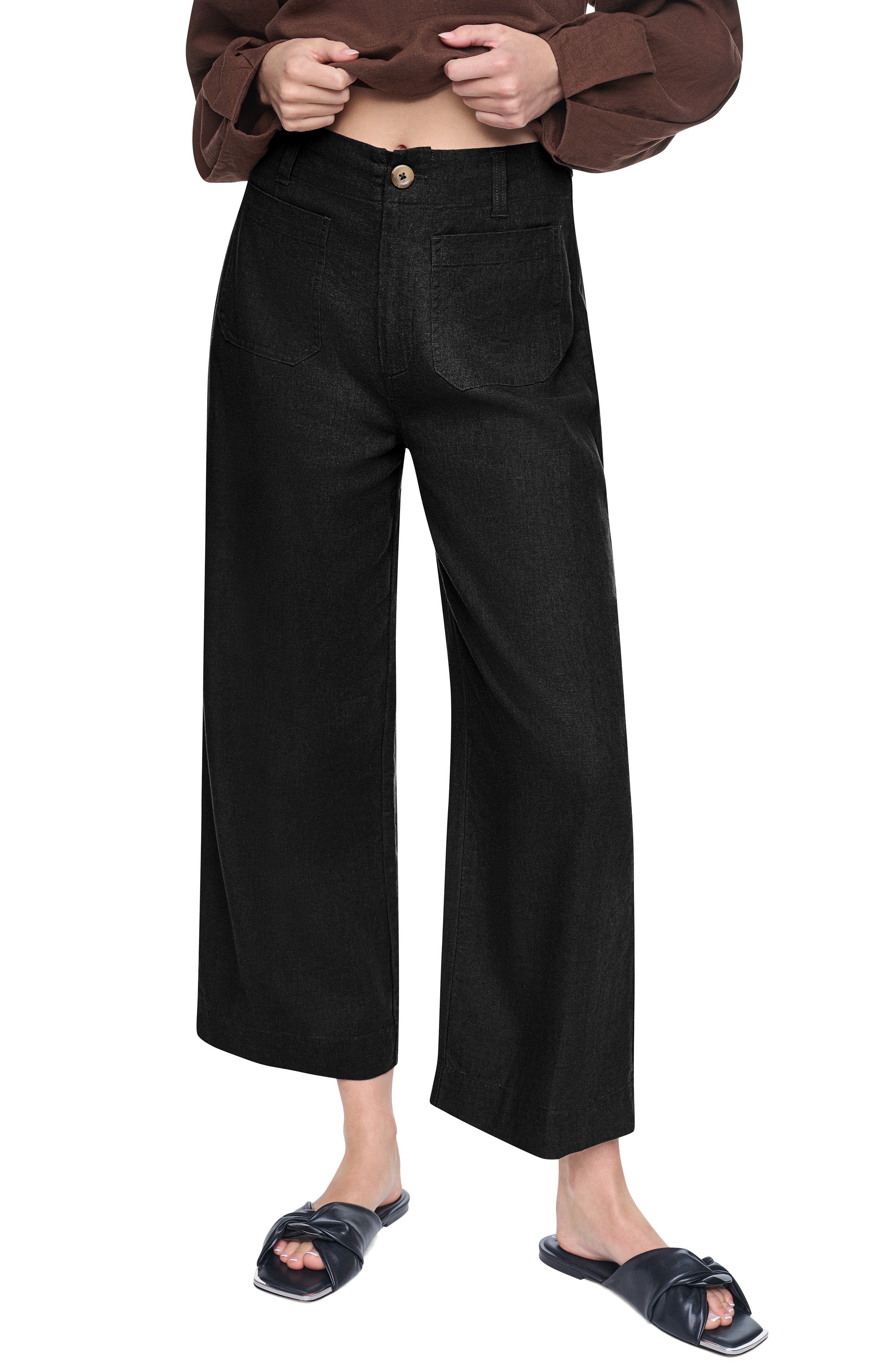 High Waist Wide Leg Pants
