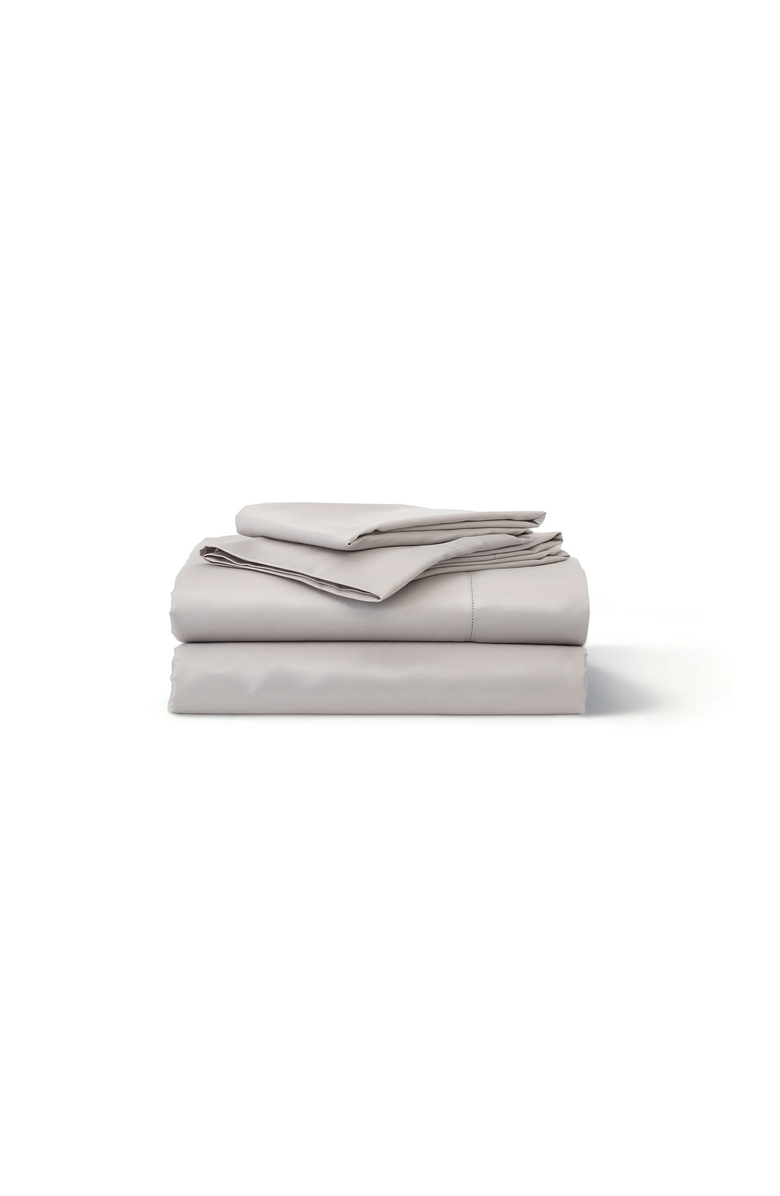 Ela Lane USA Heritage Organic Sateen Sheet Set, Main, color, Grey