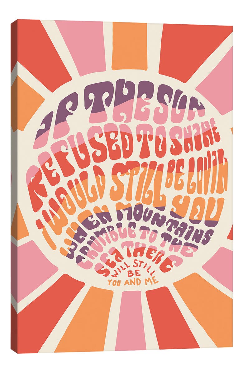 iCanvas If The Sun Refused to Shine by Doodle by Meg Canvas Artwork, Main, color, 