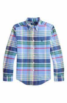 Polo Ralph Lauren Kids' Plaid Cotton Button-Down Shirt