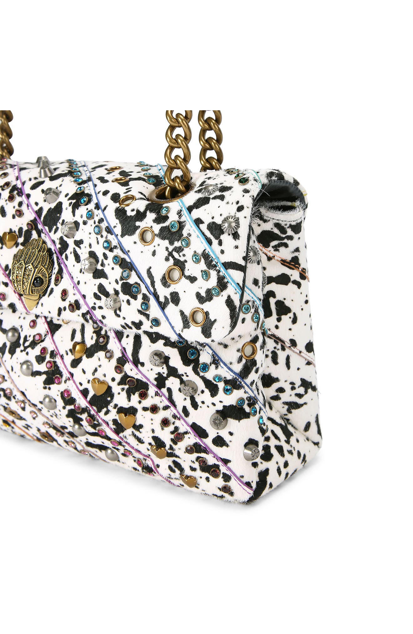 Kurt Geiger London Large Genuine Calf Hair Convertible Shoulder Bag, Alternate, color, 