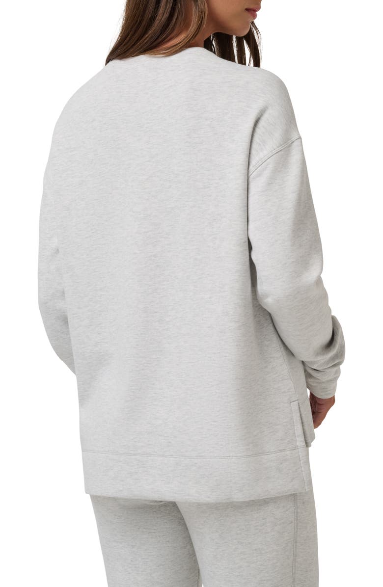 TravisMathew Skyloft Crewneck Sweatshirt, Alternate, color, Heather Light Grey