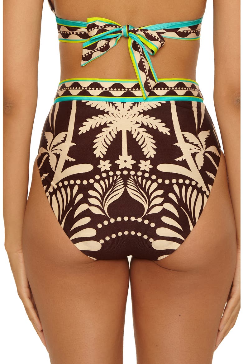 Syros Banded High Waist Bikini Bottoms, Alternate, color, MULTI