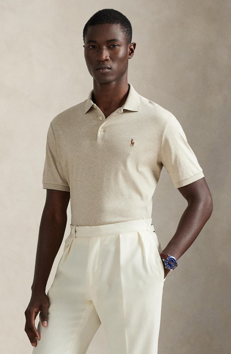 Polo Ralph Lauren Classic Fit Polo, Alternate, color, Expedition Dune Heather