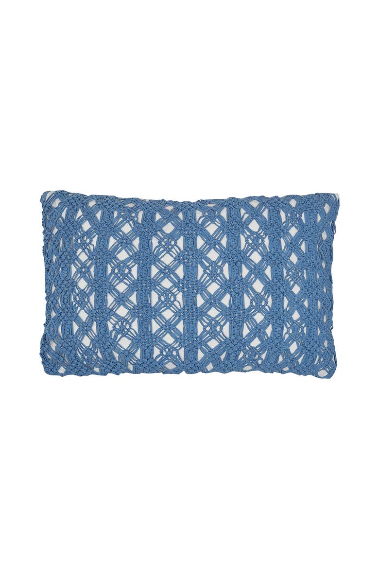 Clyde Handcrafted Accent Pillow, Main, color, Blue
