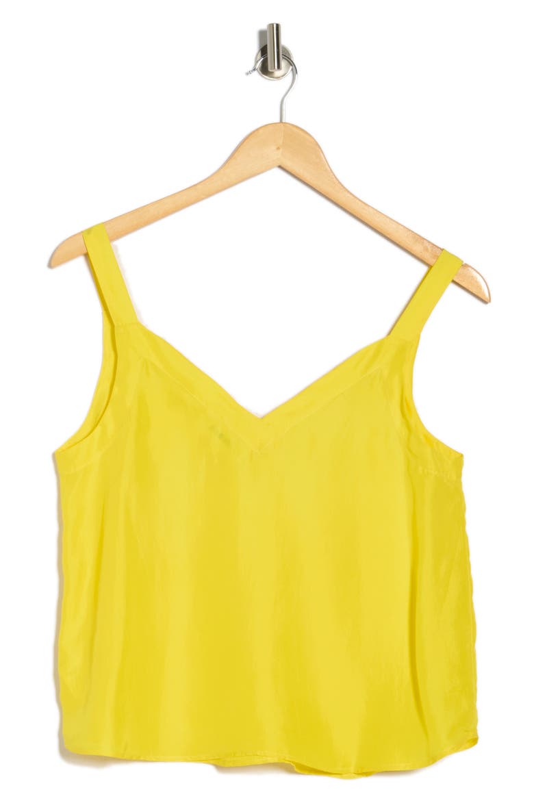 The Port Crop Silk Camisole, Alternate, color, SUNBEAM