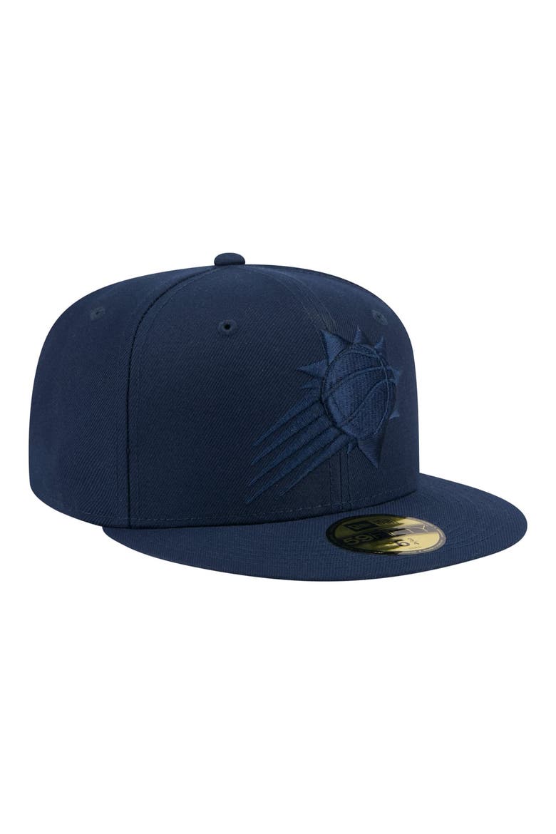 Men's New Era Navy Phoenix Suns Tonal Color Pack 59FIFTY Fitted Hat, Alternate, color, Navy