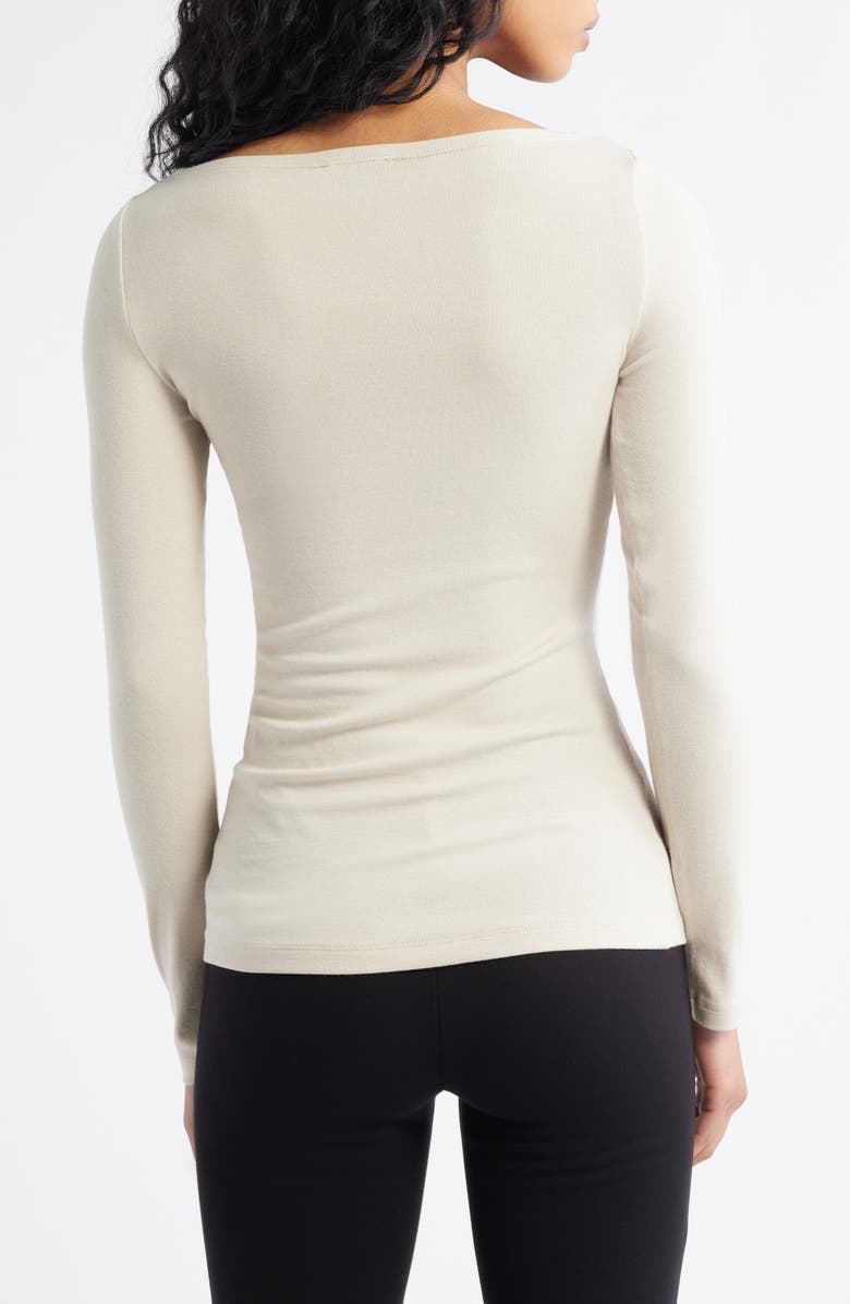 ARTLESS FOREVER LANE BOAT NECK TOP, Alternate, color, Stone