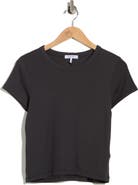 rag & bone Essie Crewneck Ribbed Crop T-Shirt
