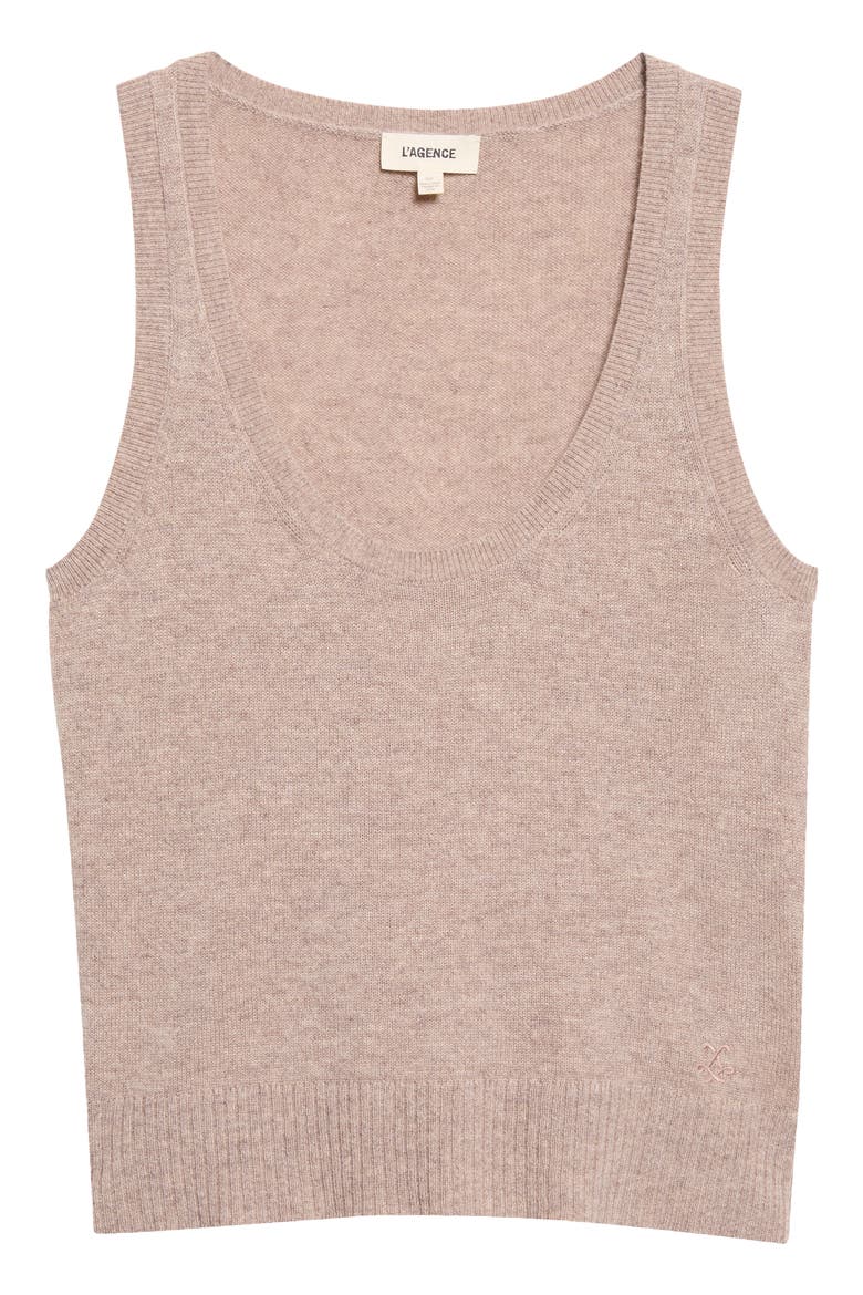Filou Cashmere Sweater Tank, Main, color, COBBLESTONE