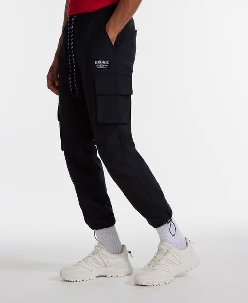 Ecko Unltd . Toggle Pouch Cargo Jogger In Black