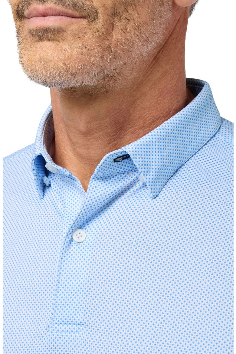 Skyline Blue Tight Diamond Haylard SS Polo, Alternate, color, SKYLINE BLUE TIGHT DIAMOND
