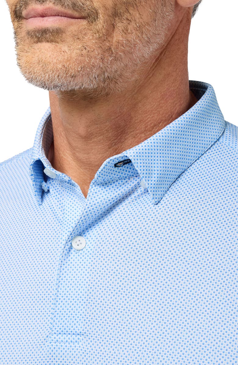 Mizzen+Main Versa Trim Fit Skyline Tight Diamond Polo, Alternate, color, Skyline Blue Tight Diamond