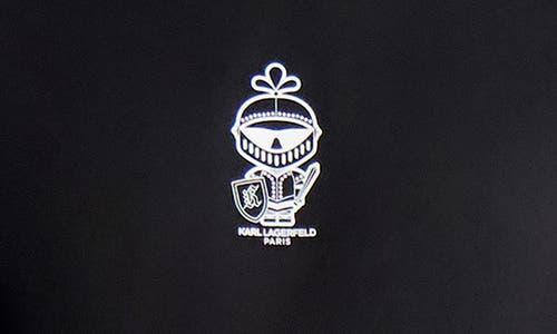 Karl Lagerfeld Paris Small Karl Armor Cotton Graphic T-shirt In Black