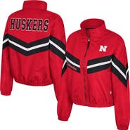 COLOSSEUM Women's Colosseum Scarlet Nebraska Huskers Thin Ice Full-Zip Windbreaker