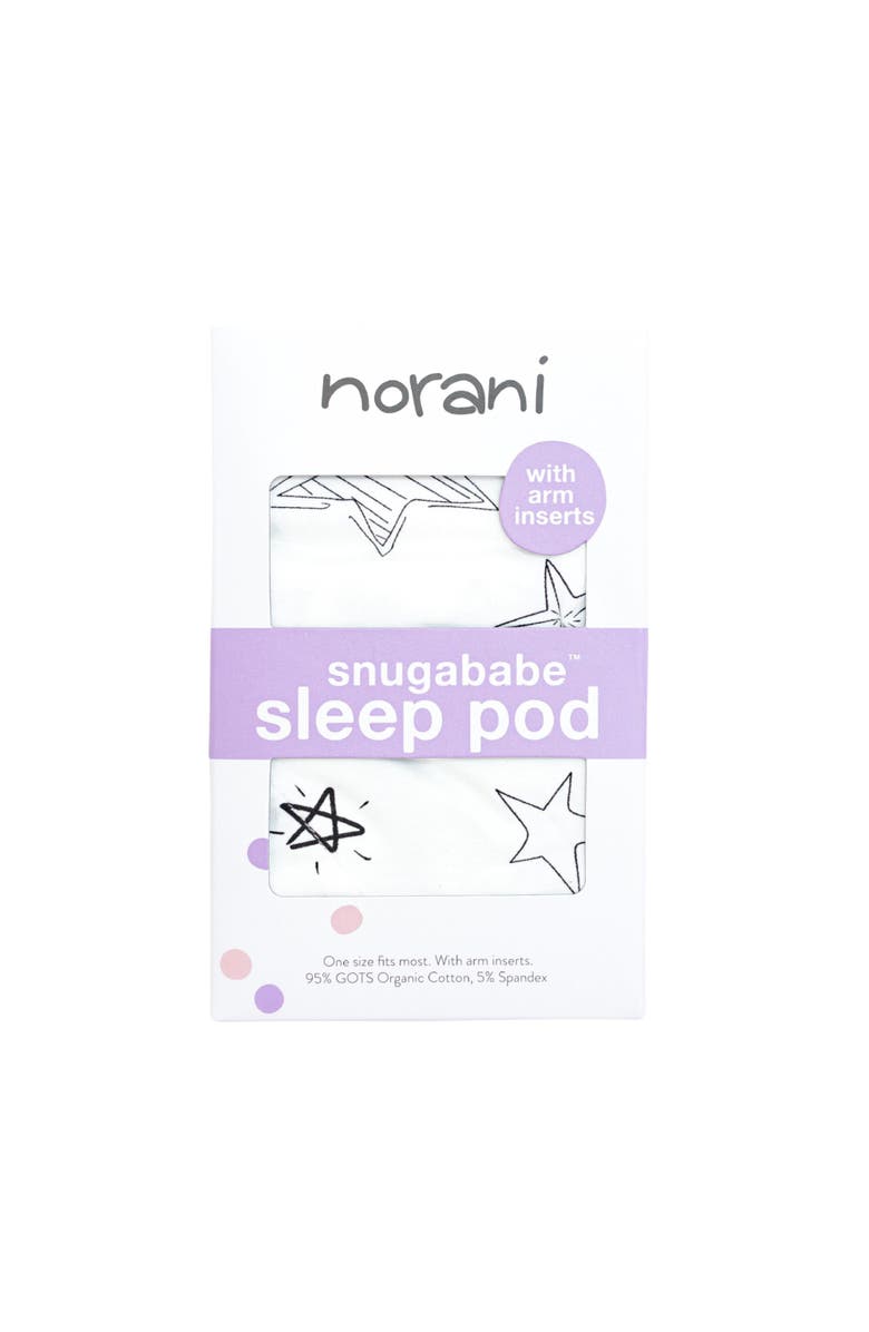 Norani Organic Snugababe Swaddle Sleep Pod with Arm Inserts, Alternate, color, Stars