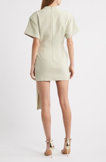 Martini Draped Belt Minidress