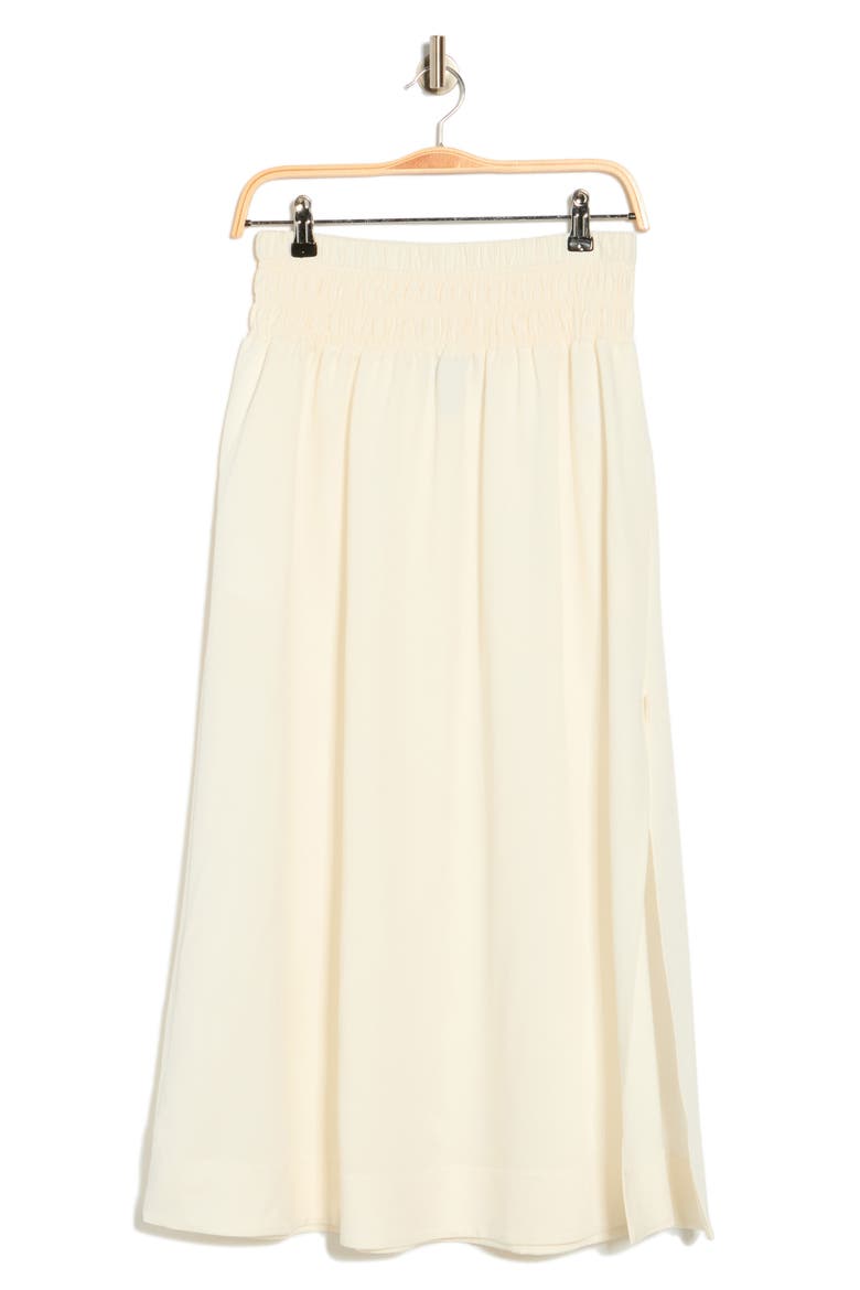 Smocked Waist Maxi Skirt, Alternate, color, MARSHMALLOW