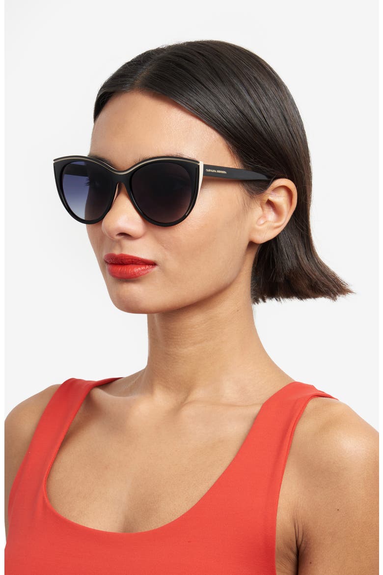 Her 56mm Gradient Cat Eye Sunglasses, Alternate, color, 0KDX-9O