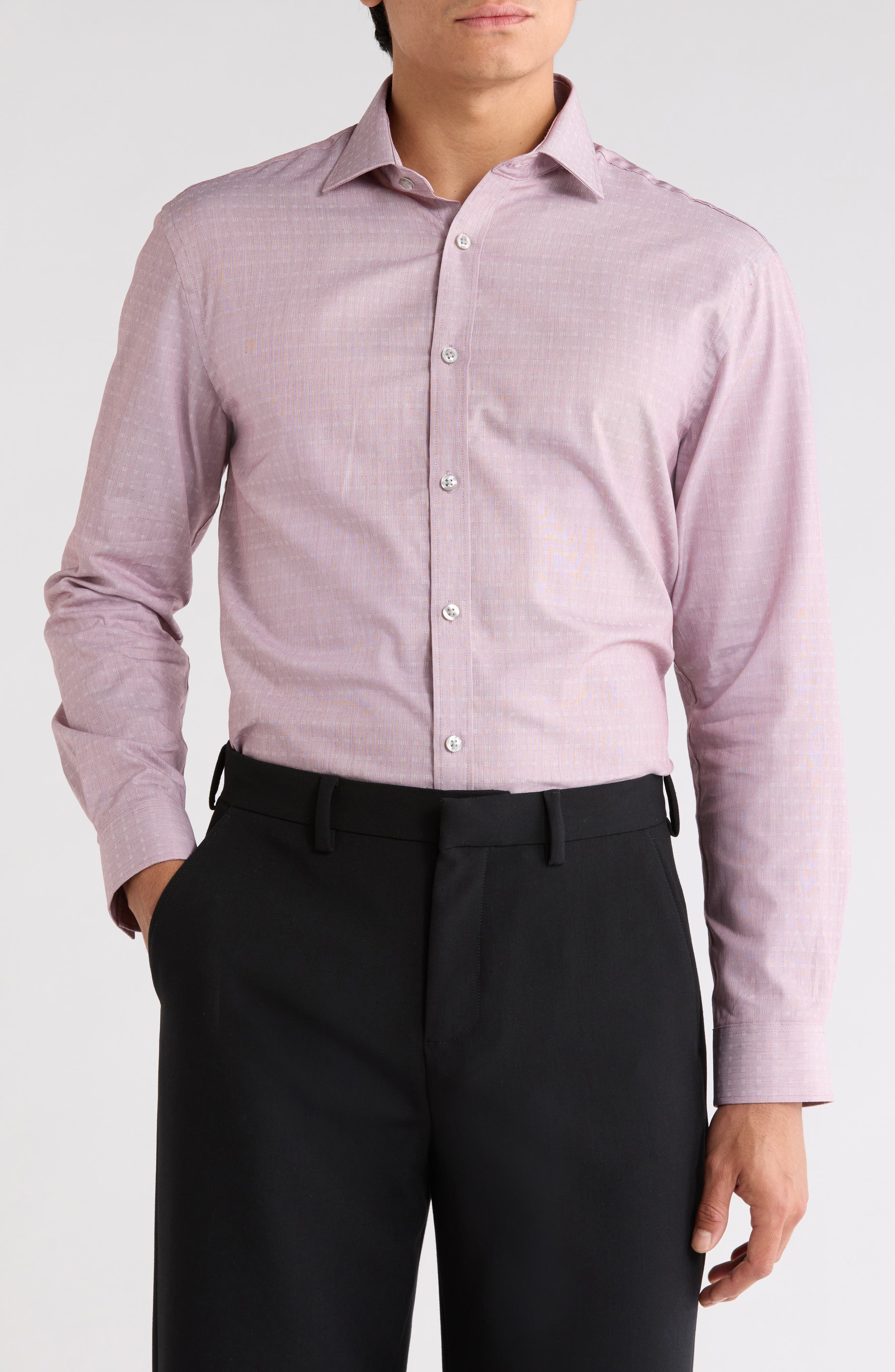Slim Fit Cotton Oxford Dress Shirt