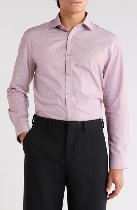 Slim Fit Cotton Oxford Dress Shirt