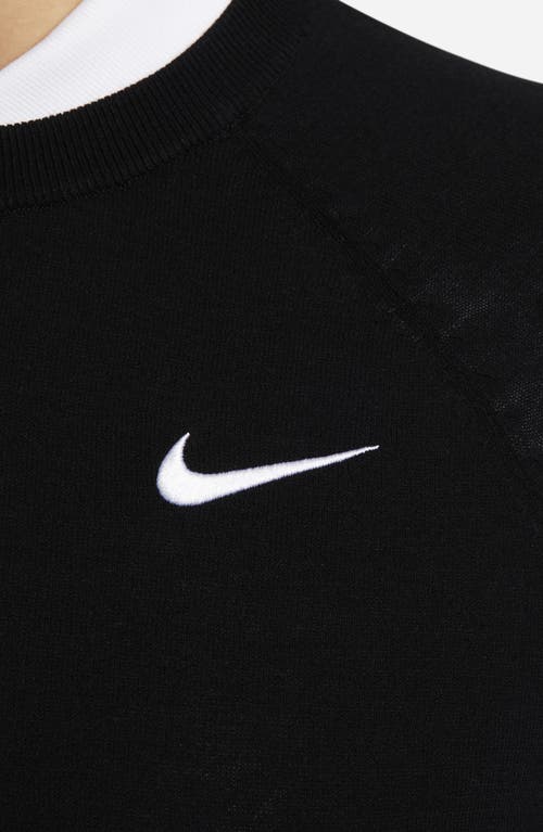 Nike Tour Sweater In Black/white