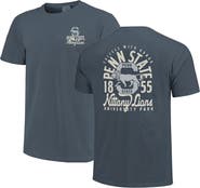 IMAGE ONE Men's Navy Penn State Nittany Lions Comfort Colors Mascot Overlay T-Shirt