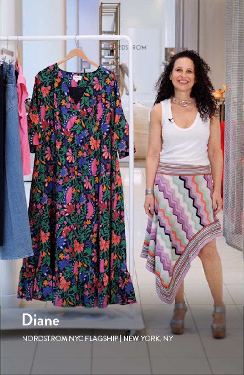 Sariah Floral Print Ruffle Dress, sales video thumbnail