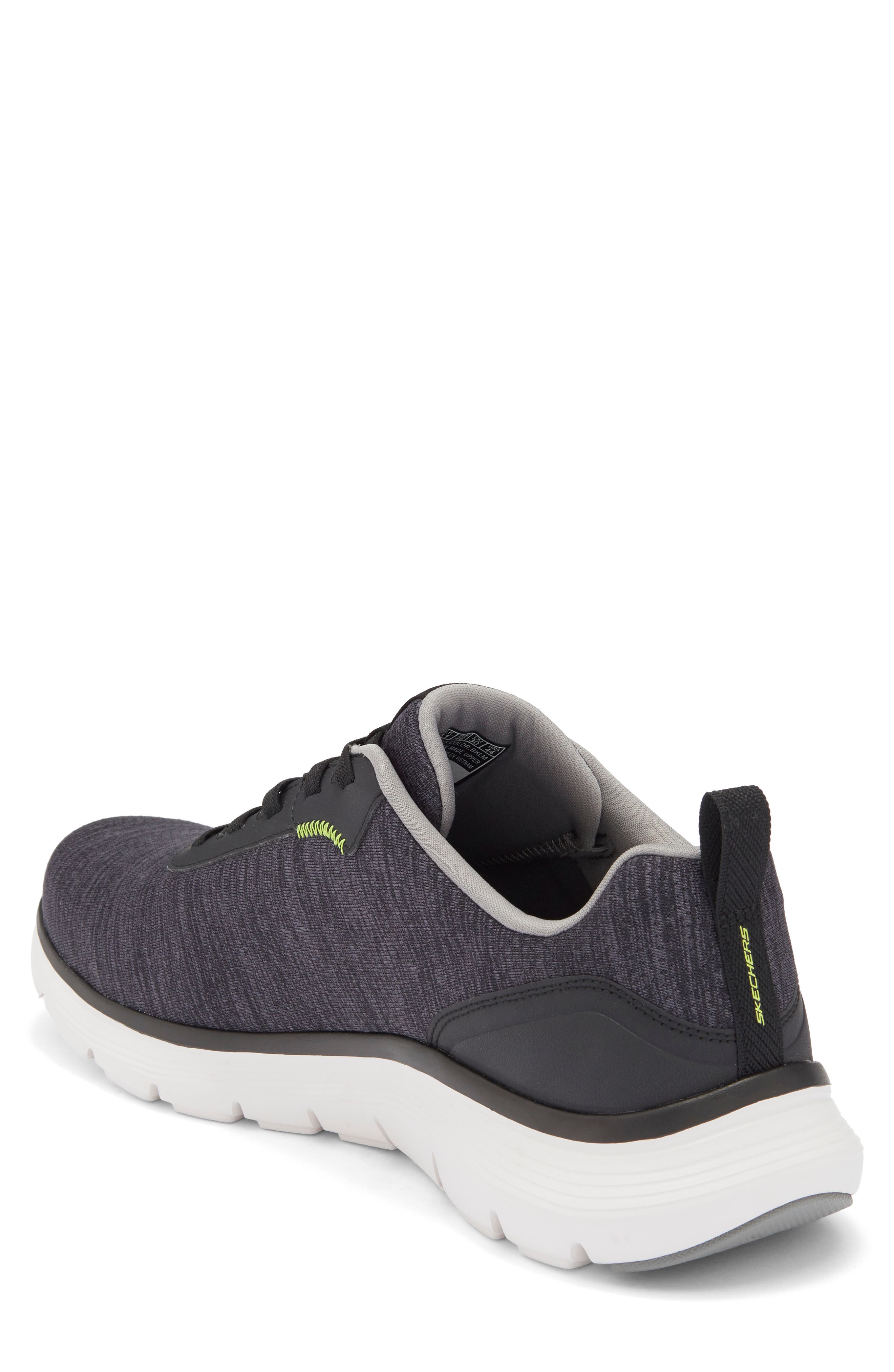 SKECHERS Flex Advantage 5.0 Arlus Sneaker, Alternate, color, Black/White