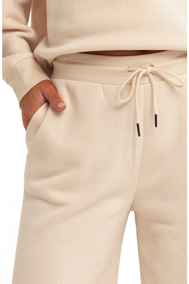 Mora Fleece Sweatpants, Alternate, color, TAPIOCA