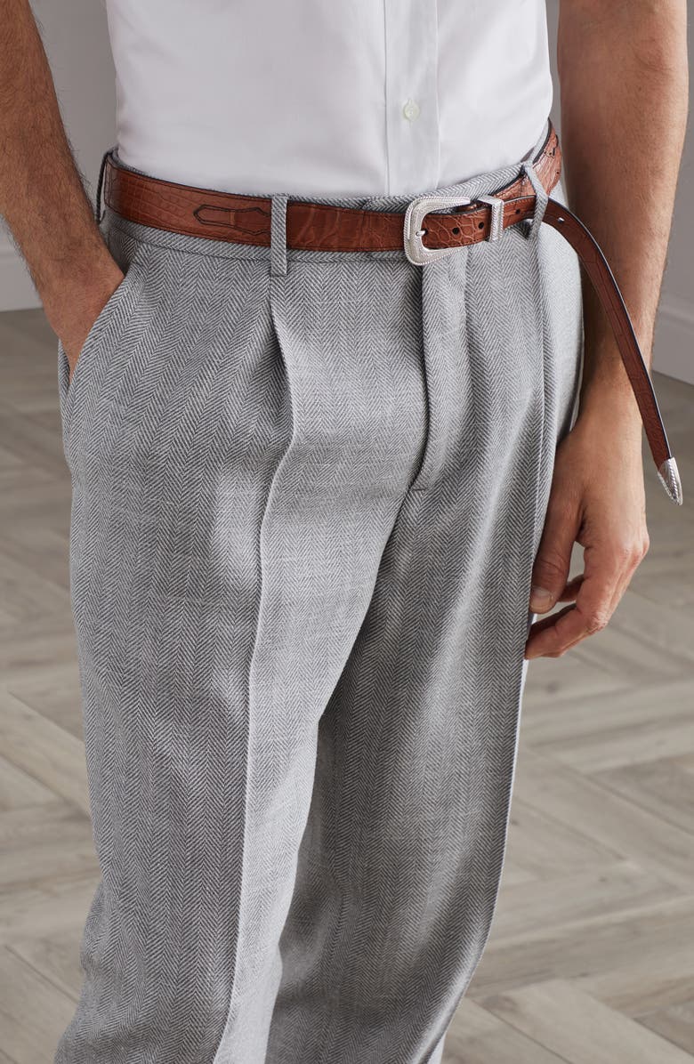 Brunello Cucinelli Chevron trousers, Alternate, color, 