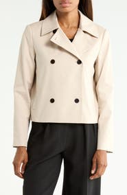Theory Double Breasted Spread Collar Jacket