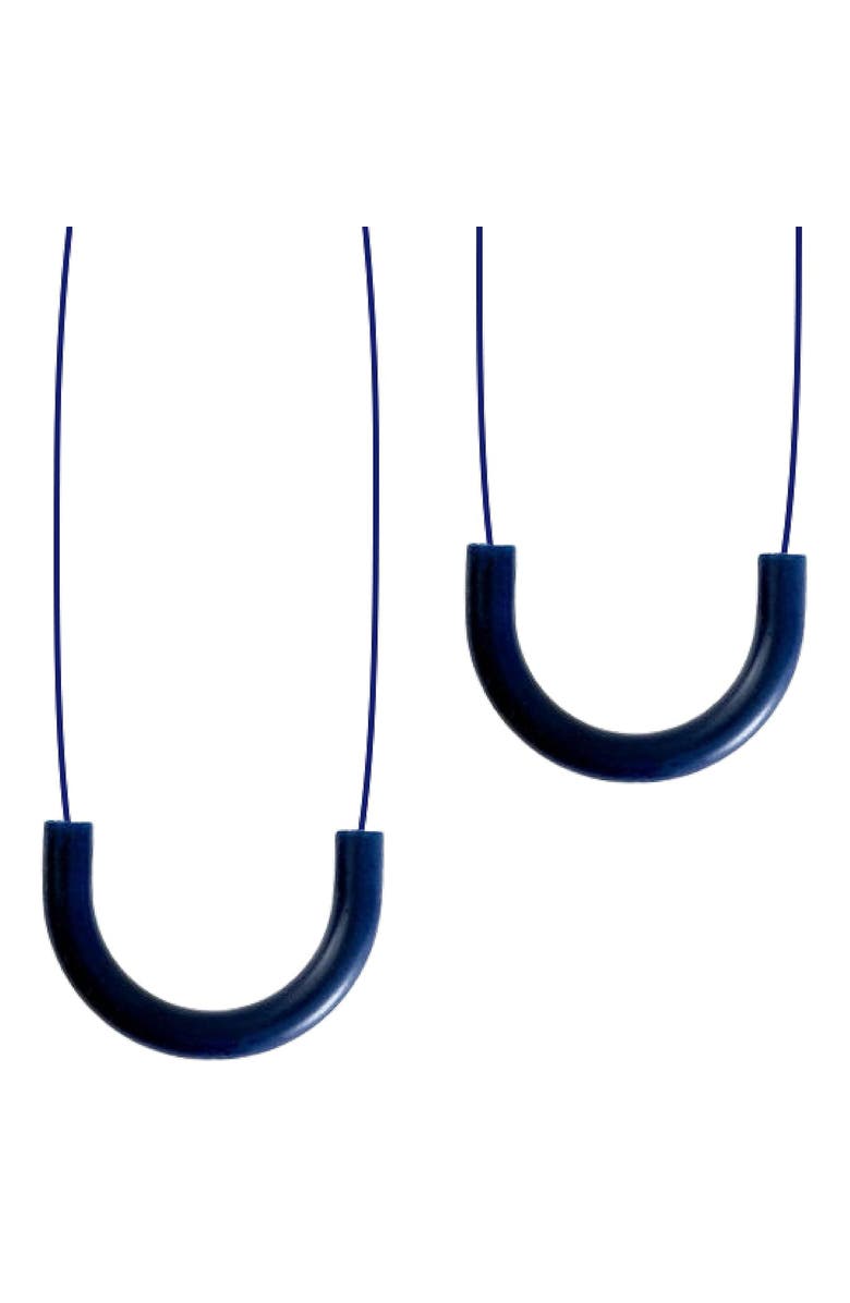 Sensory Basics U Chew Necklace, 2 Pack, Oral Therapy Tool For Light Chewers, Main, color, Multicolored