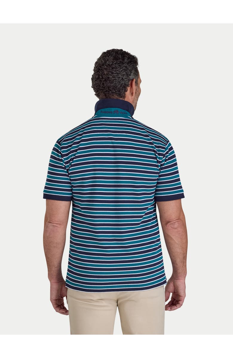 Raging Bull Triple Stripe Pique Polo Shirt, Alternate, color, Navy