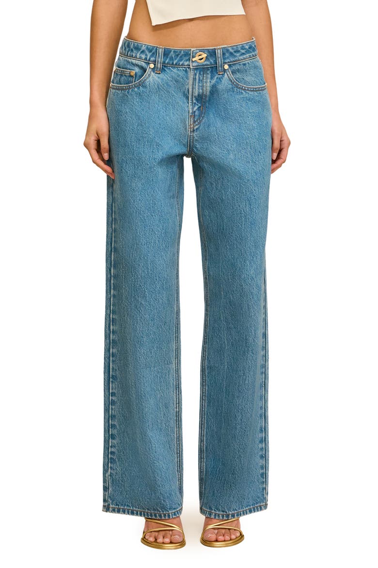 Rosella Straight Leg Jeans, Main, color, STONE WASH