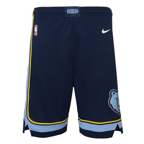 Youth Nike Navy Memphis Grizzlies Icon Edition Mesh Performance Swingman Shorts