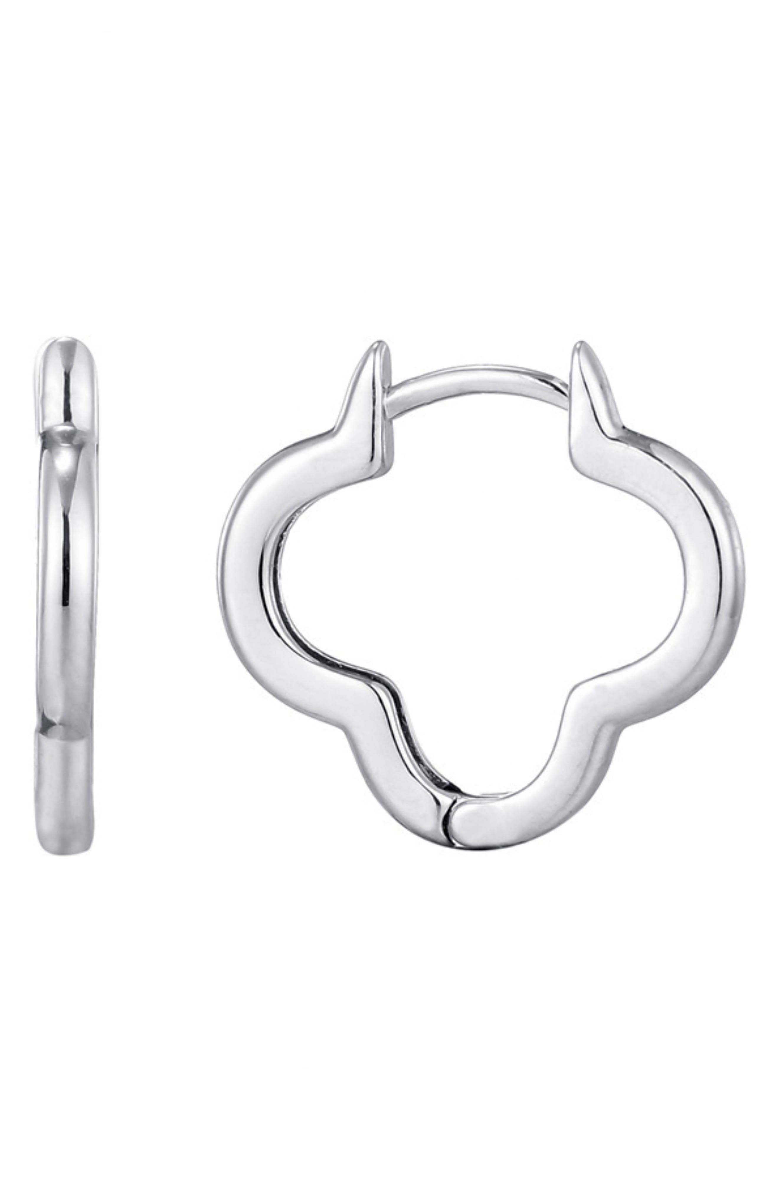 Adornia Clover Hoop Earrings