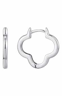 Adornia Clover Hoop Earrings