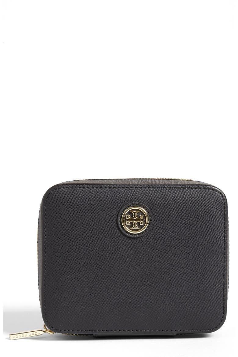 'Robinson' Jewelry Case, Main, color, BLACK