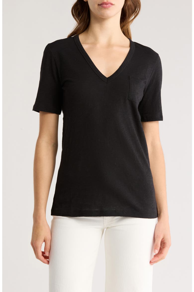 Kovin Nebulous Slubbed T-Shirt, Main, color, BLACK