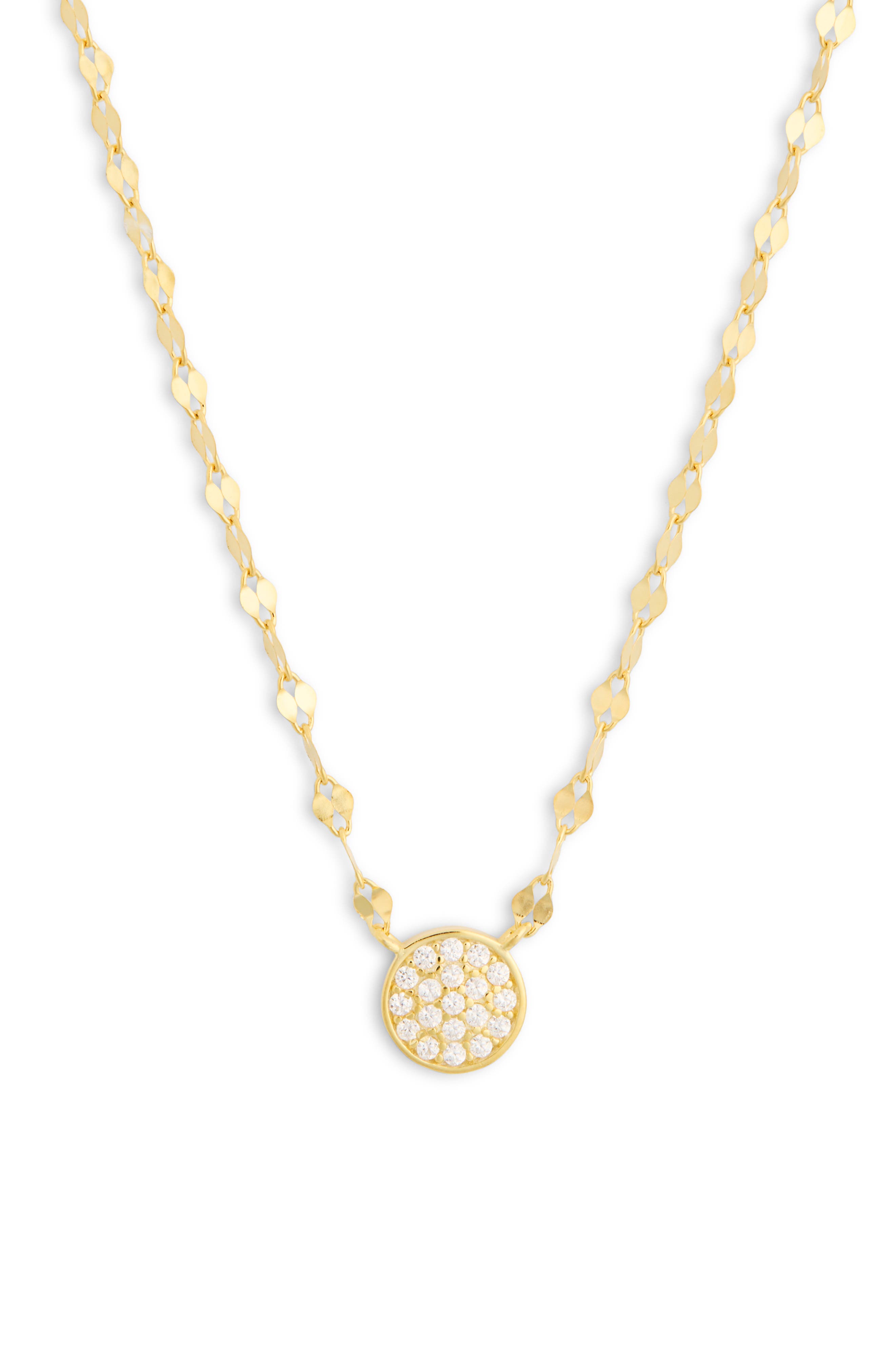 ARGENTO VIVO Pavé Flat Link Necklace