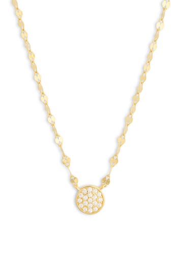 Argento Vivo Pavé Flat Link Necklace In Gold
