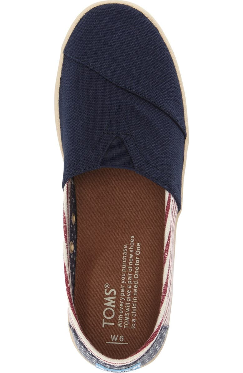 TOMS 'Avalon - American Flag' Slip-On, Alternate, color,