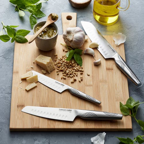 Cuisine::pro Id3 Santoku Knife Set, 3 Piece In Metallic