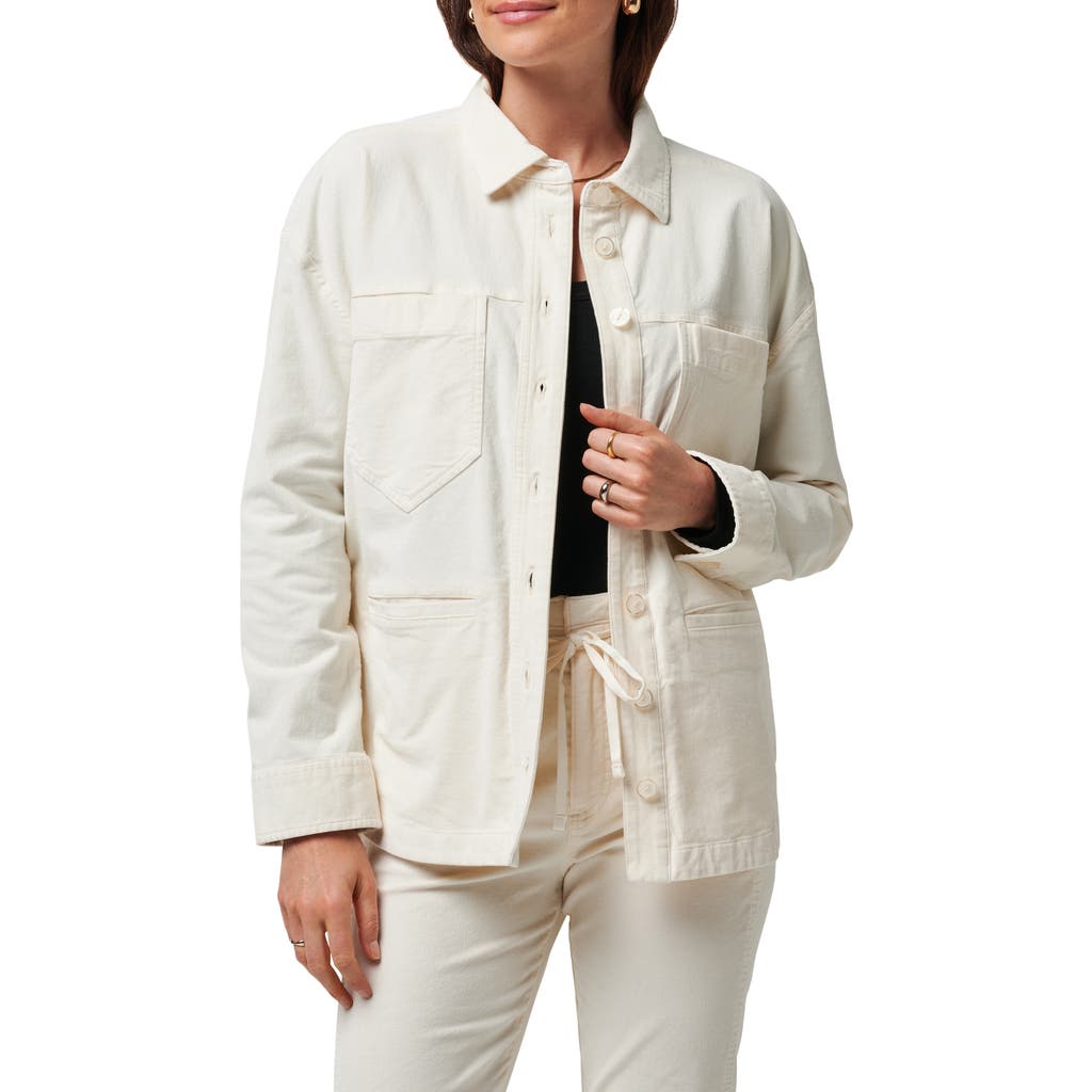 Travismathew Friday Feeling Shacket In Eggnog