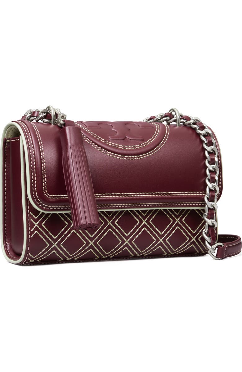 Tory Burch Small Fleming Popstitch Leather Convertible Shoulder Bag, Alternate, color,